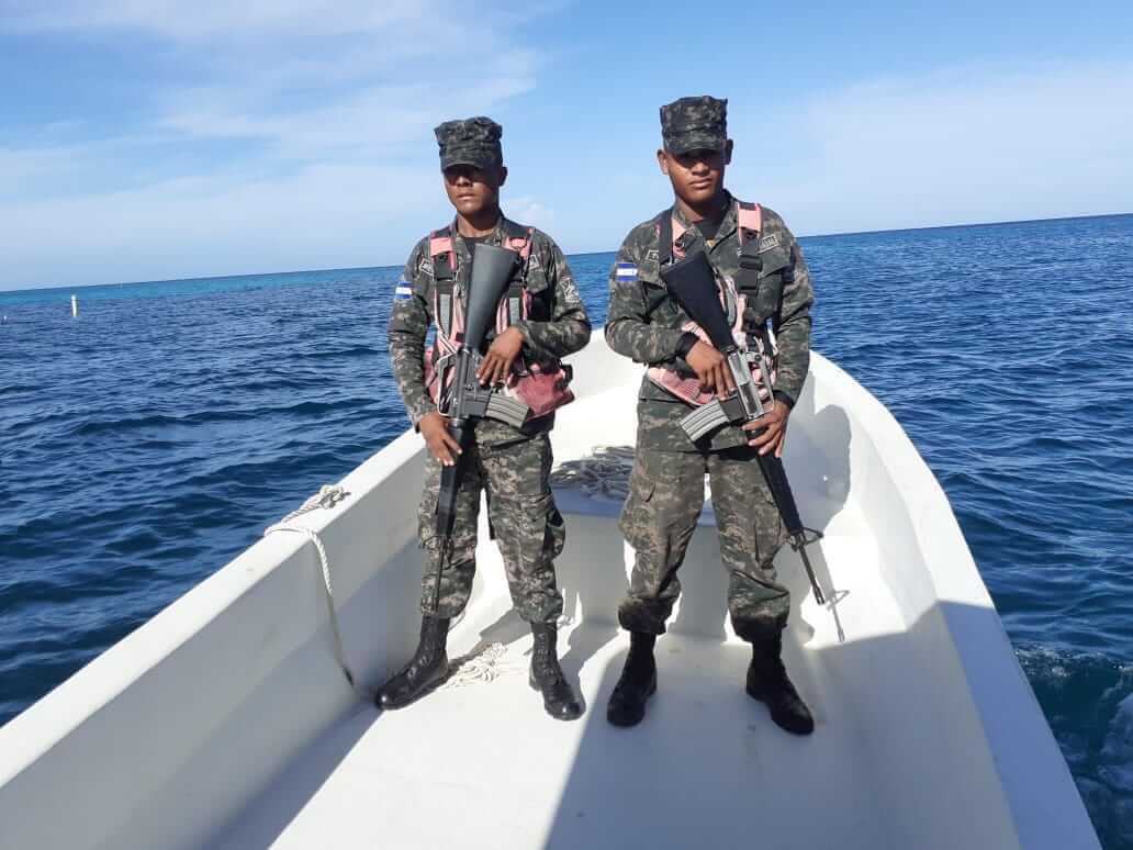 Honduran Navy help patrol the coatline