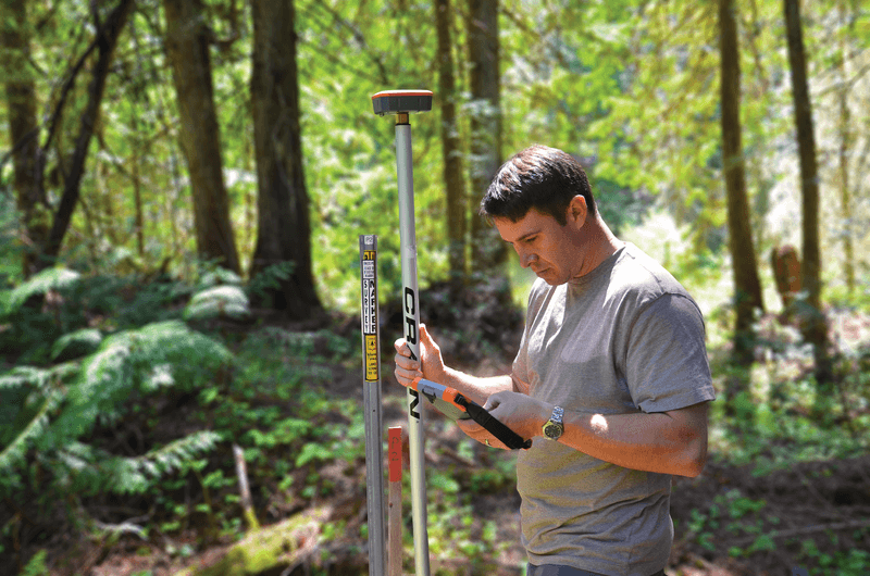 The rugged and precise Geode sub-meter GPS receiver being using for forestry services.